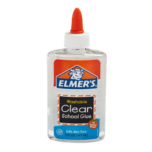 Elmers Washable Clear School Glue, 5 Oz
